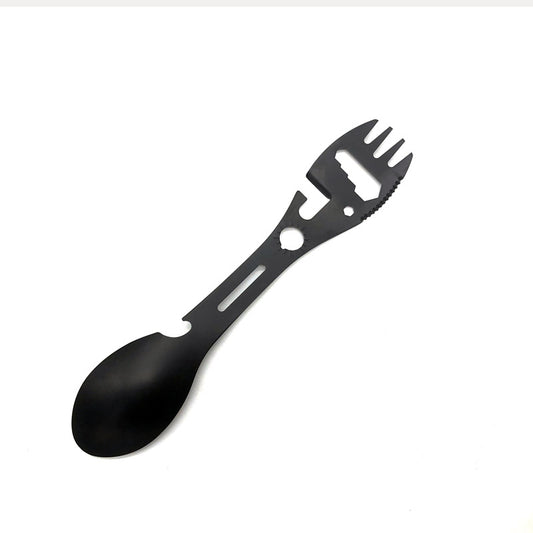 Multifunctional Outdoor Camping Survival Fork Spoon Kitchen Multifunctional Wrench